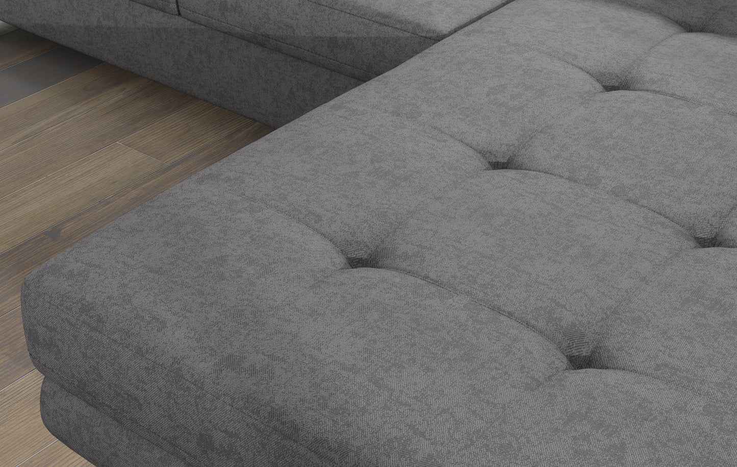 ARALANDO -L-Shape Left Corner Sofa Bed with Sleeping Function Storage Colour Grey FAST DELIVERY Width 289 cm