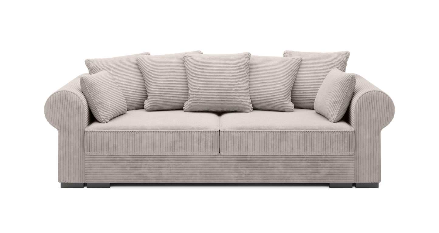DELITO -Sofa with Sleeping Function & Storage Custom Colour Width 256 cm