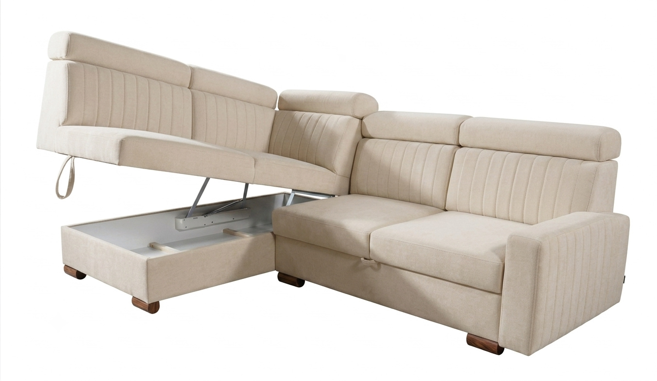 Tokio Cristap L - Left Hand Corner Sofa Bed with Sleeping Function