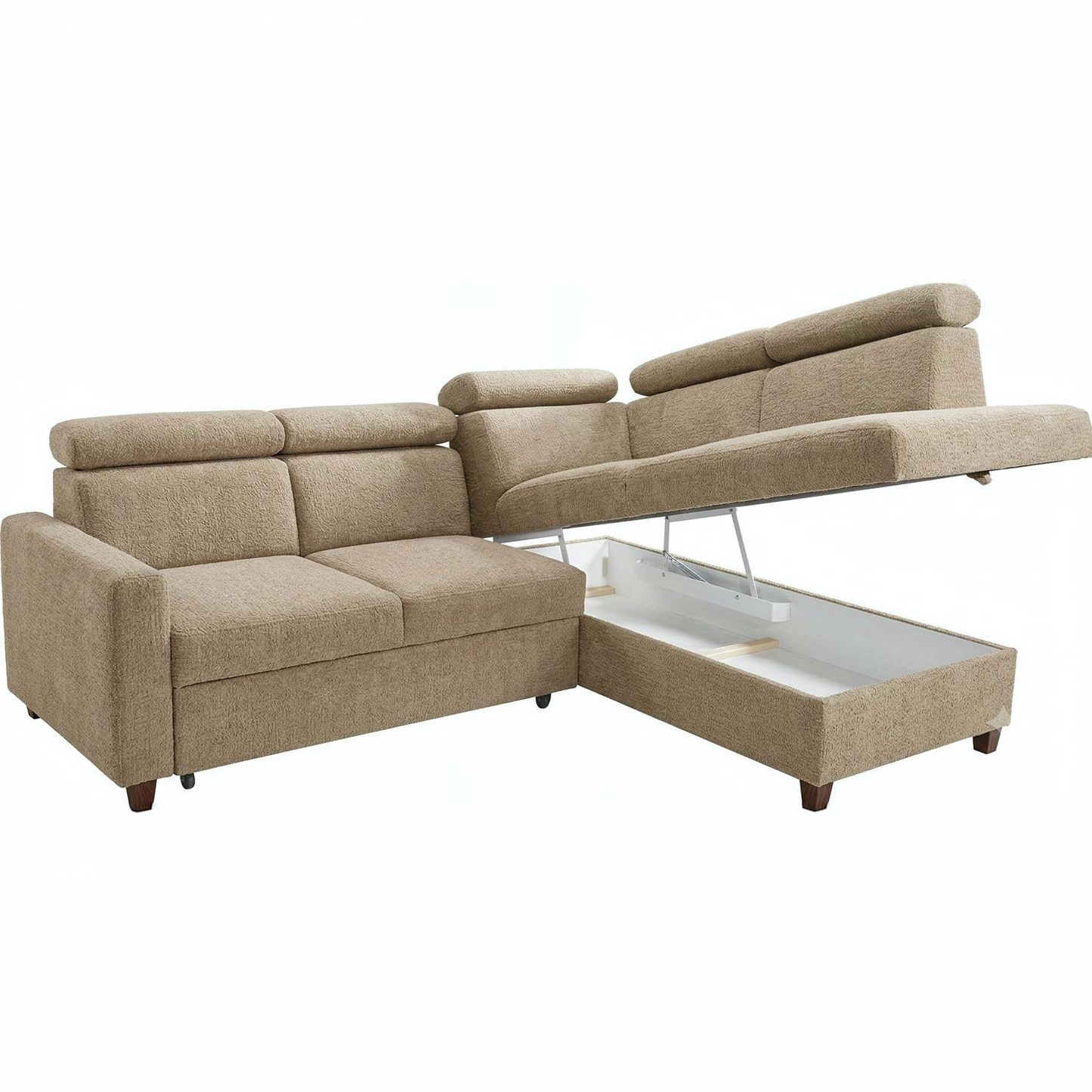 Bari CrisTap Right Hand Faced Corner Sofa Bed with Storage
