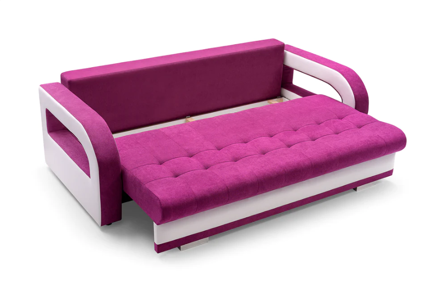 NENA - SOFA BED WITH PUFF & SLEEPING FUNCTION & STORAGE >235 x 110cm<