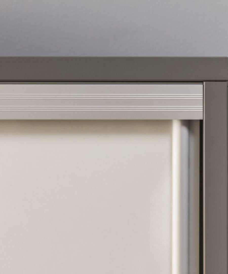 LONTIA - 2 sliding Doors Wardrobe With Shelves Rail Colour Gray/White width 120 cm