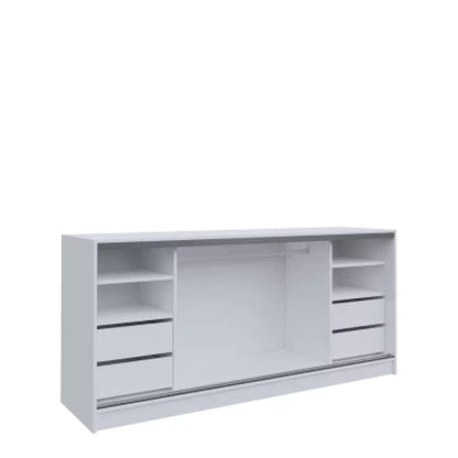 ANEYA Chest Of Drawers with Shelves 3 Colours 200 cm