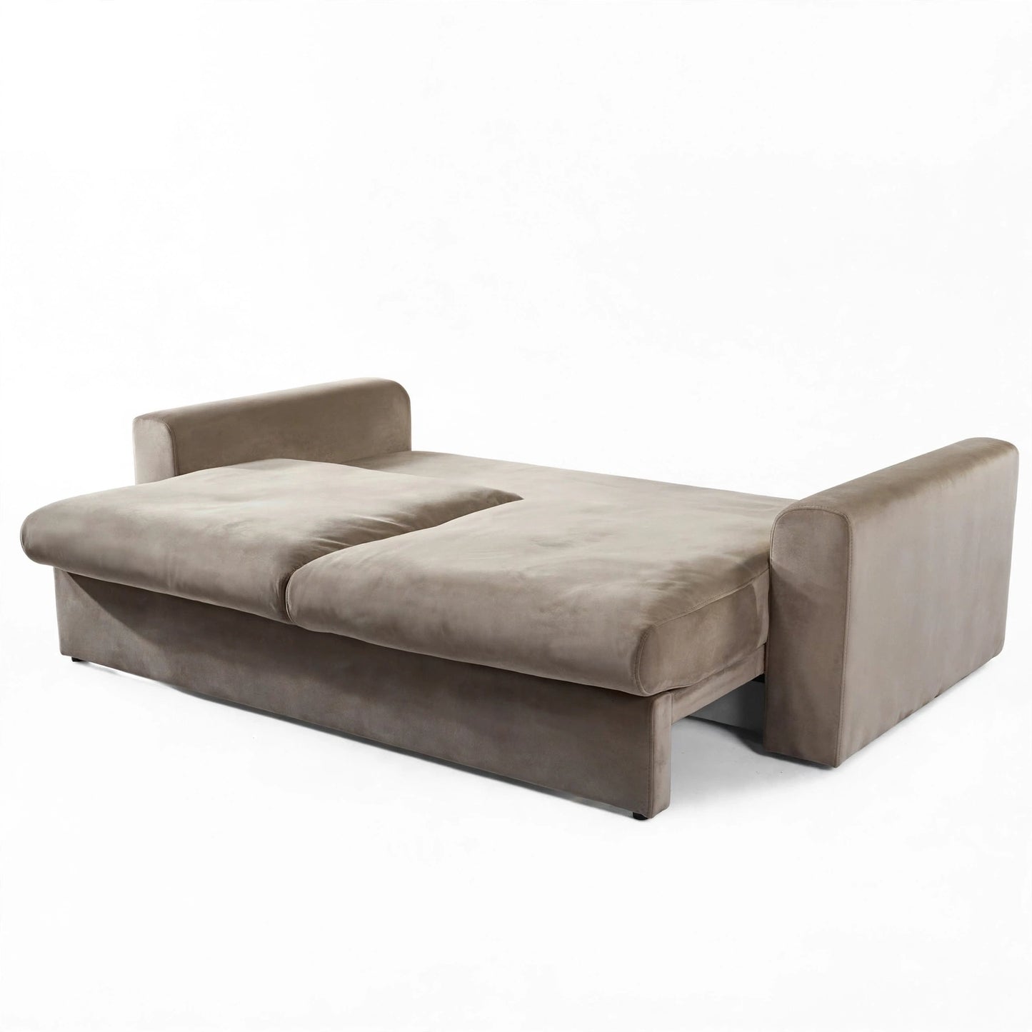 SOFIA CrisTap Mini Sofa Bed | Beige Textured Plush (Sorriso 05) | Width: 230 cm | 90.6"