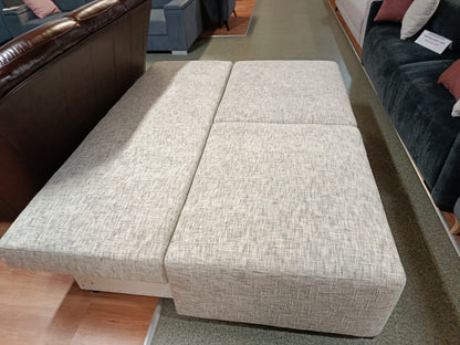 Akaso CrisTap Minimalist Sofa Bed | Grey Chenille (Miscanto 35), Width: 197 cm | 77.6"