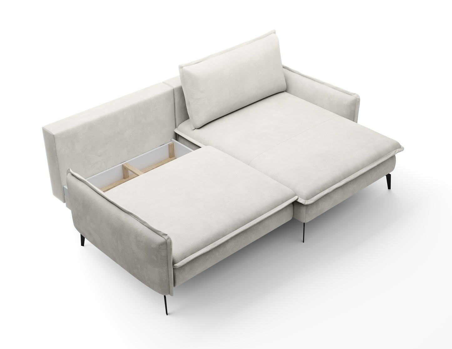 APHRODITE - L-Shape Corner Sofa Bed With Sleeping Function width Width 226 cm