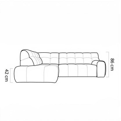 The Cloud L Corner Sofa with Extendable Seat