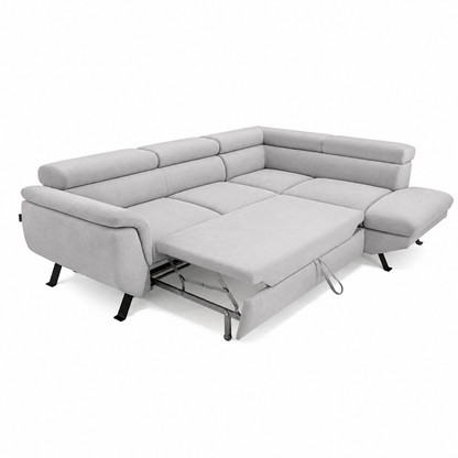 The Kingston L - Right Hand Corner Sofa Bed with Sleeping Function > Fast Delivery <