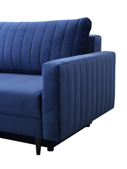 PALERMO Sofa with Double Bed and Storage Various Colours Width 220 cm