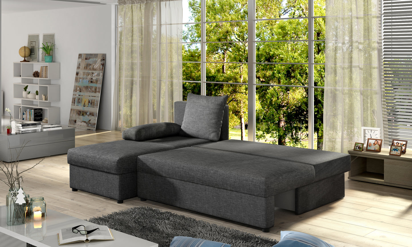 GIZMO Sawana -Universal Corner Sofa with Sleeping Function Custom Colour Width 206 cm