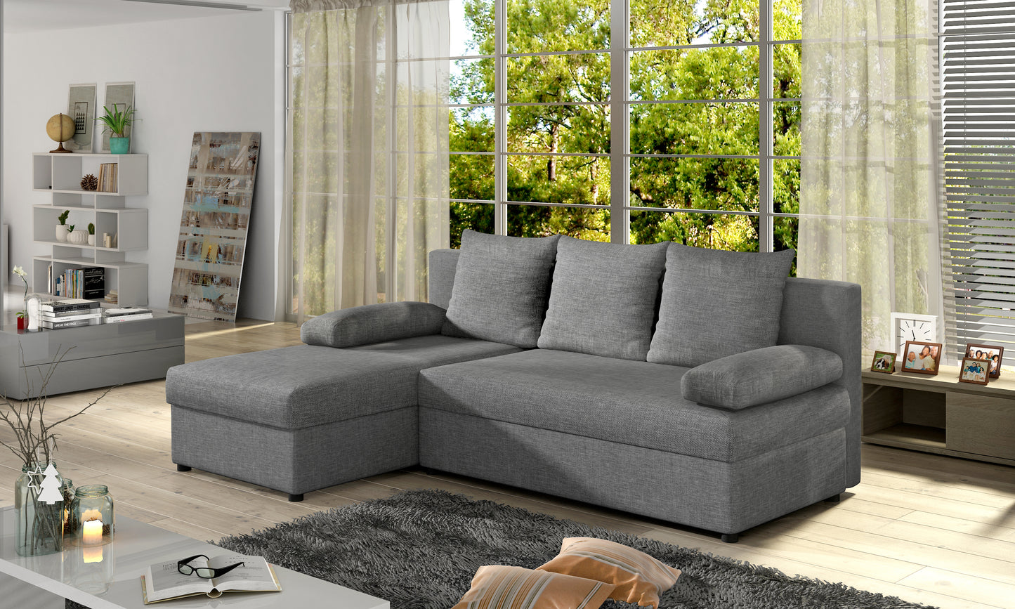 GIZMO Sawana -Universal Corner Sofa with Sleeping Function Custom Colour Width 206 cm