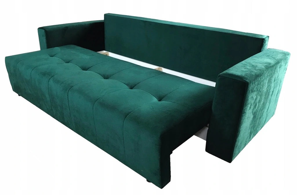 MARTINA Sofa with Double Bed and Storage Custom Colour Width 233 cm