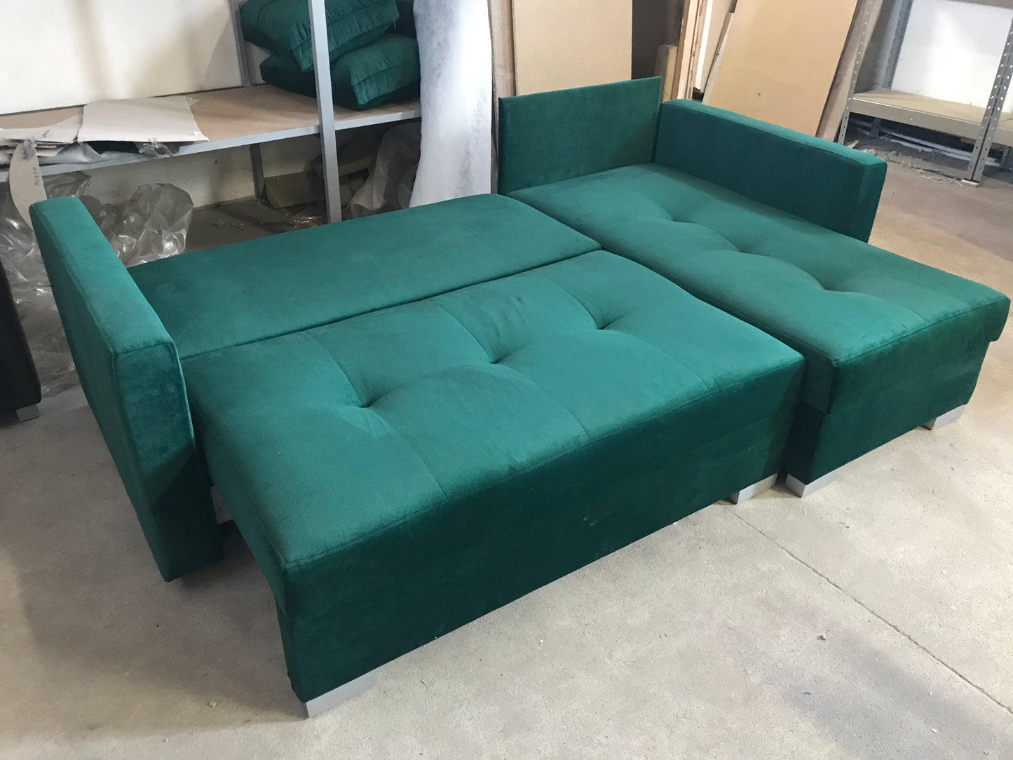 RODOS Corner Sofa with Sleeping Function and Storage Width 225 cm