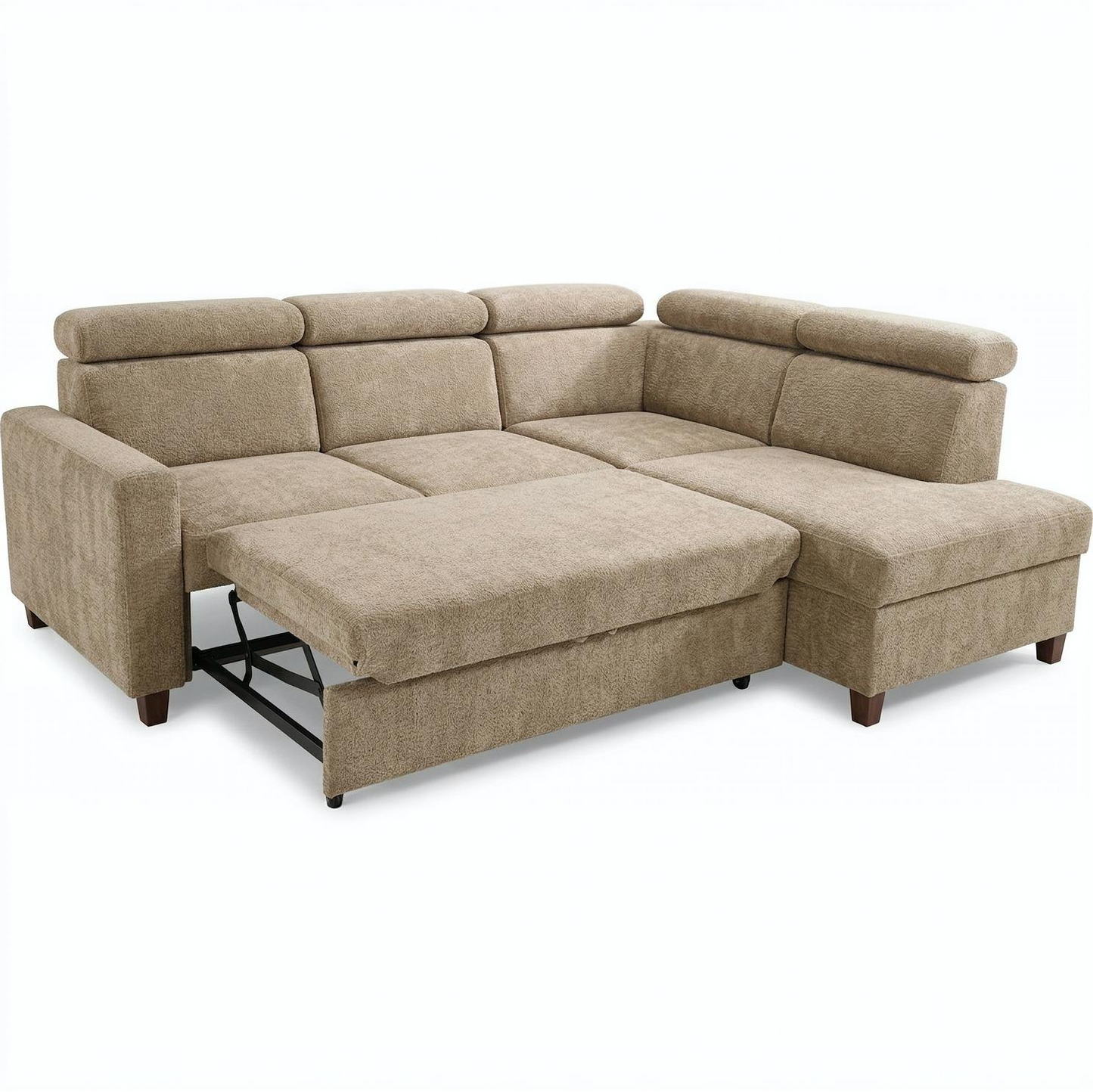 Bari CrisTap Right Hand Faced Corner Sofa Bed with Storage