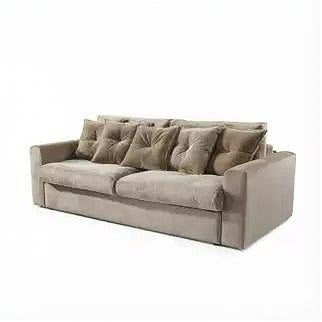 Sofia CrisTap Mini Sofa Bed | Beige Textured Plush (Sorriso 05), Width: 230 cm | 90.6"