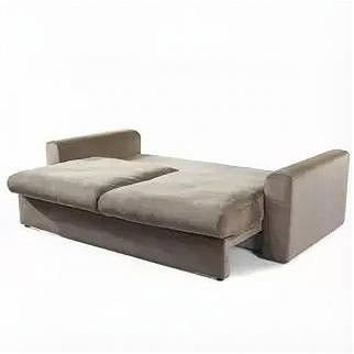 Sofia CrisTap Mini Sofa Bed | Beige Textured Plush (Sorriso 05), Width: 230 cm | 90.6"