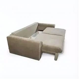 Sofia CrisTap Mini Sofa Bed | Beige Textured Plush (Sorriso 05), Width: 230 cm | 90.6"