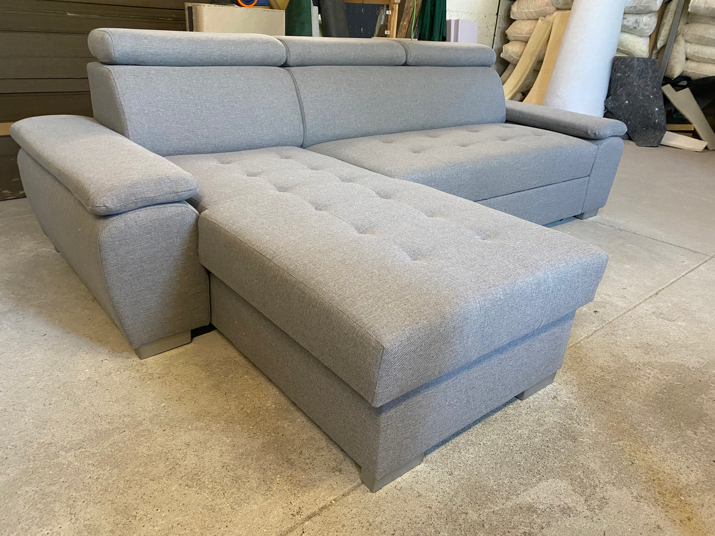 SANTI Corner Sofa with Sleeping Function and Storage Width 261 cm