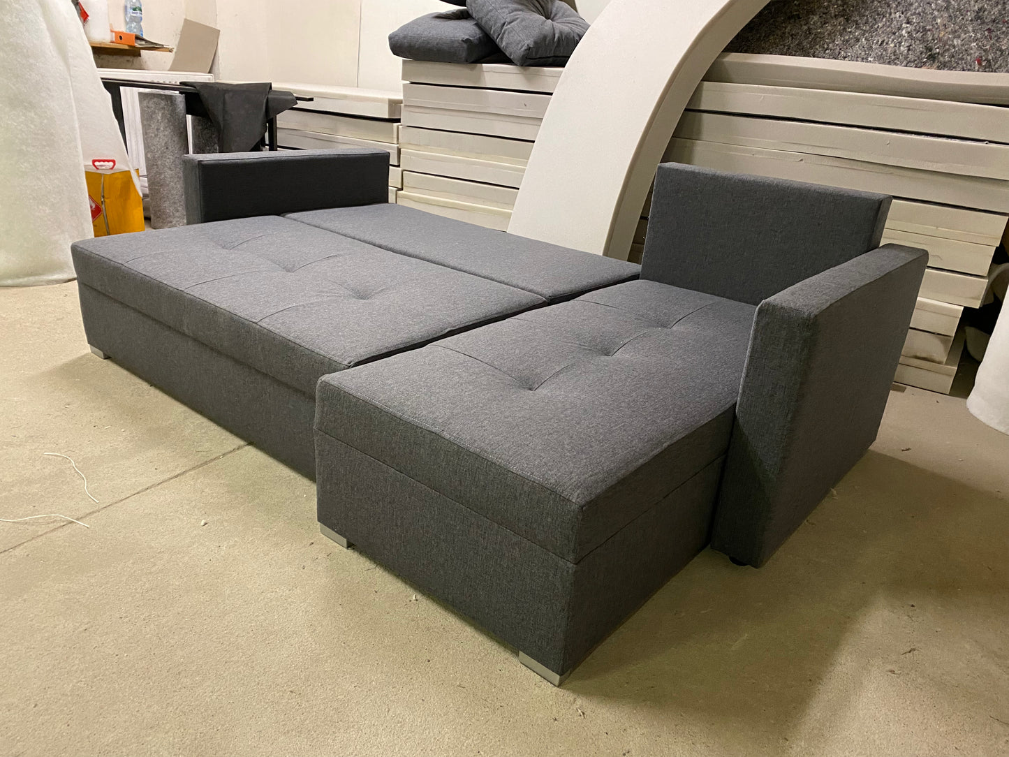 RODOS Corner Sofa with Sleeping Function and Storage Width 225 cm