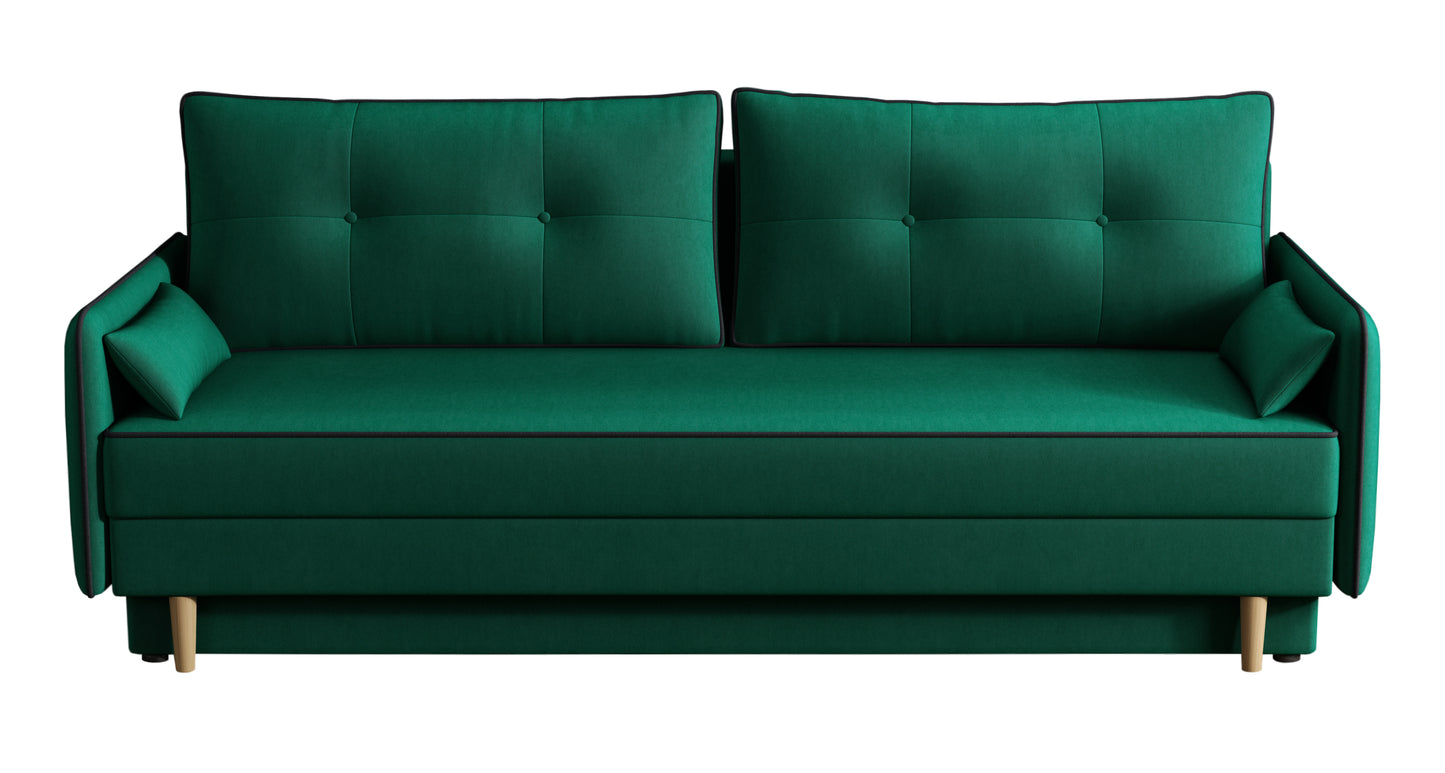 Blanka Sofa with Double Bed and Storage Custom Colour Width 211 cm