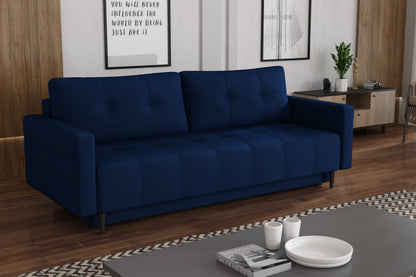 DORIS Sofa with Double Bed and Storage Various Colours Width 222 cm