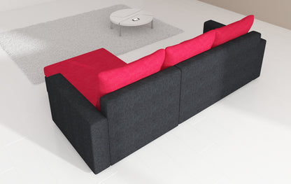 LAMBO - Corner Sofa with Sleeping Function & Storage Width 237 cm