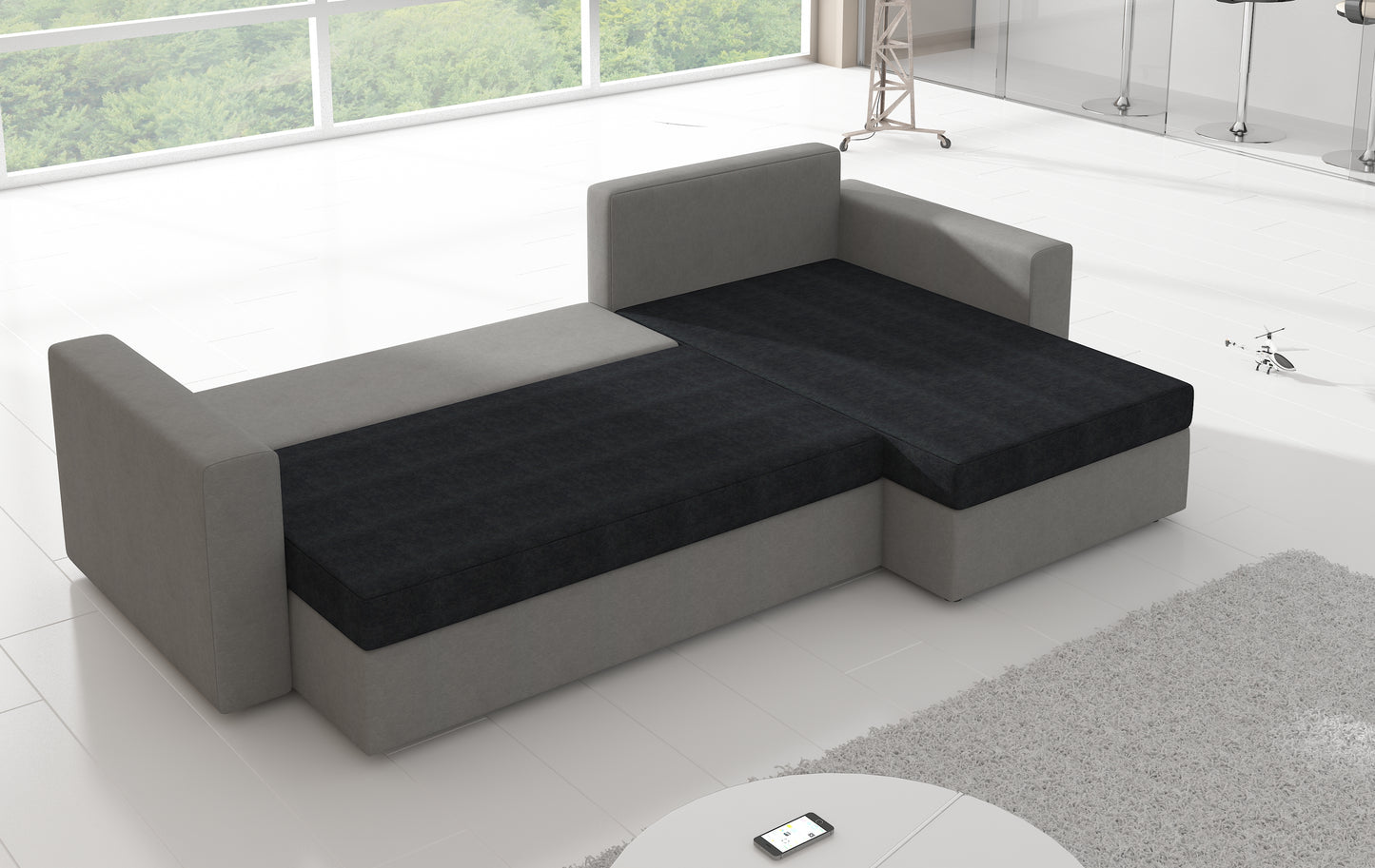 LAMBO - Corner Sofa with Sleeping Function & Storage Width 237 cm