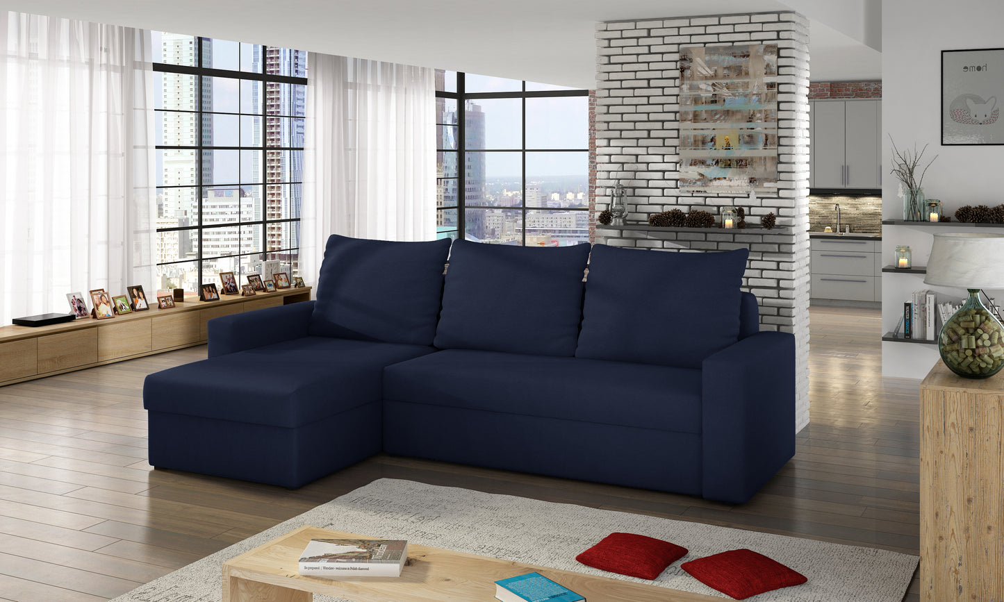 LAMBO - Corner Sofa with Sleeping Function & Storage Width 237 cm