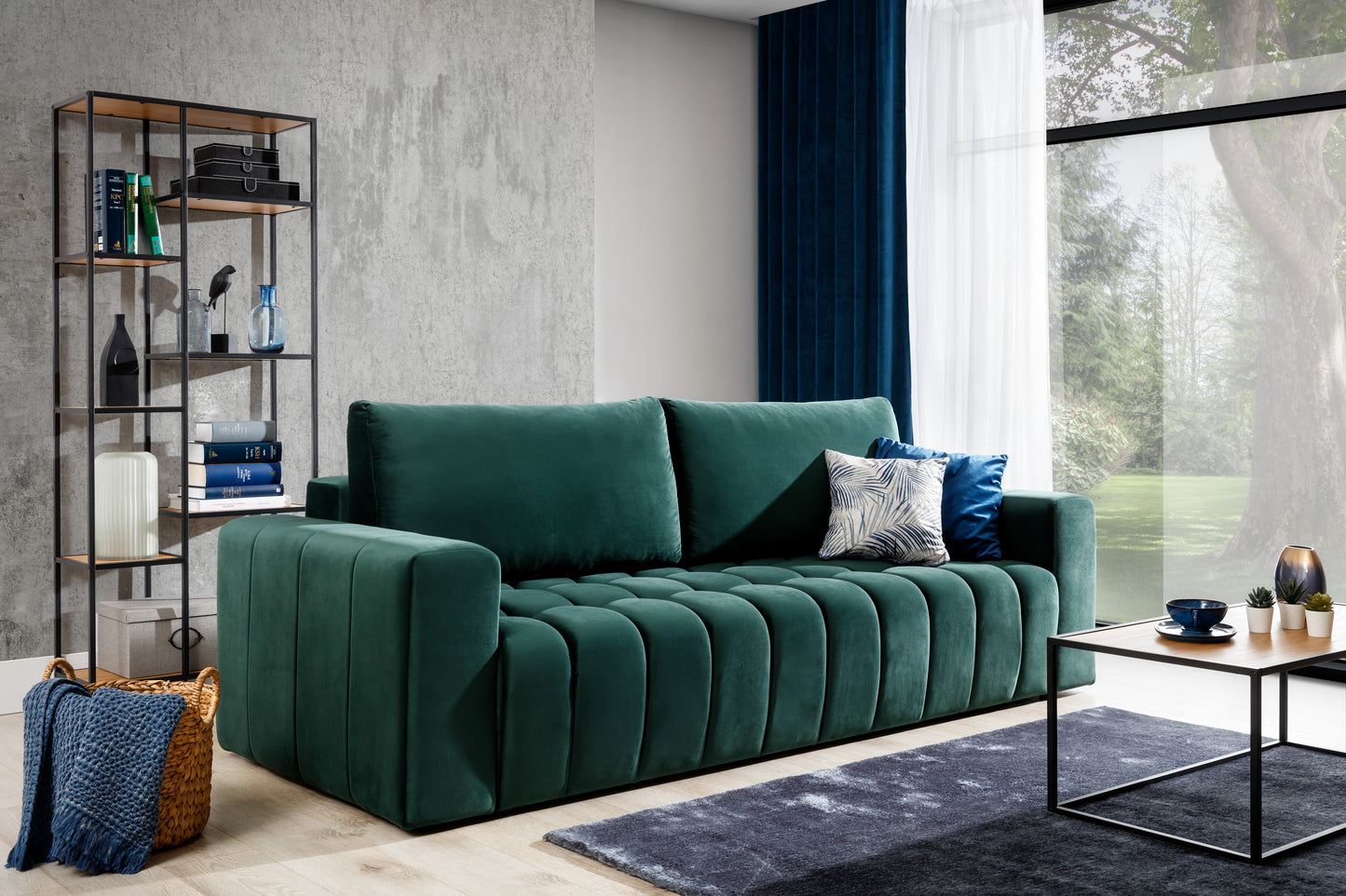 LAZANTA - Sofa with Sleeping Function & Storage Width 247 cm