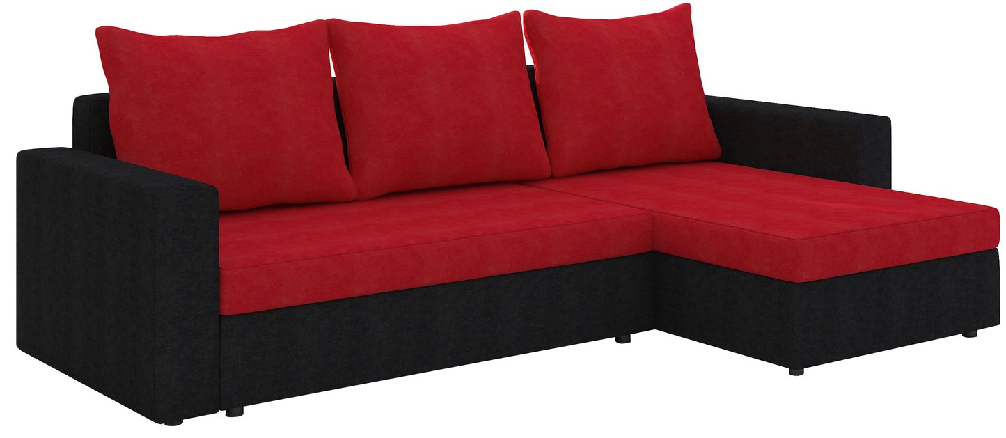 LAMBO - Corner Sofa with Sleeping Function & Storage Width 237 cm