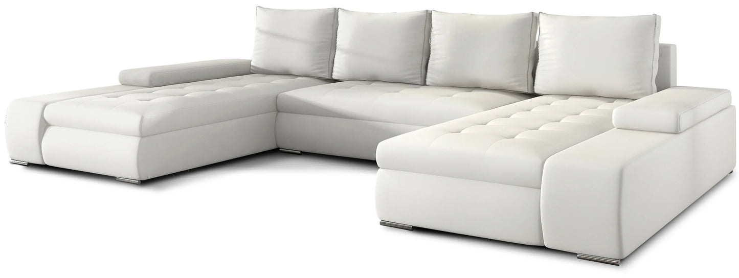 MARTINO - U-SHAPE Corner Sofa with Double Bed and Storage Width 363 cm