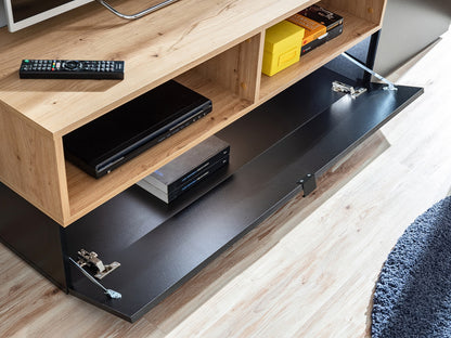 MINIS – Elegant and Functional Wall Unit with Cabinets and Shelves for Audio/TV Equipment, Perfect for Modern Interior