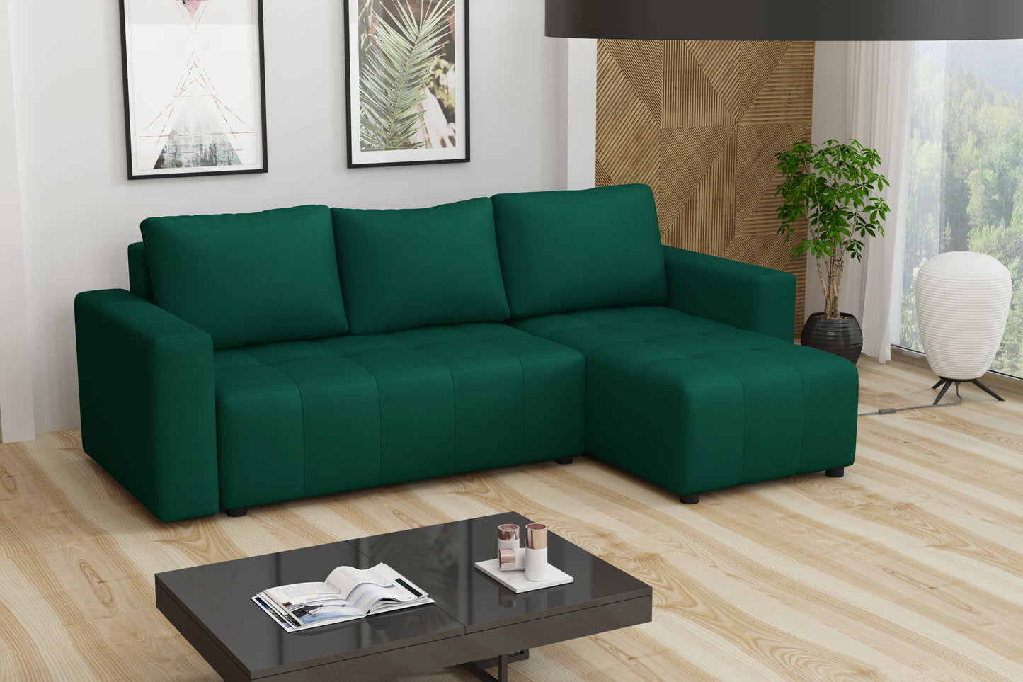 PRIMO Corner Sofa with Sleeping Function and Storage Width 231 cm