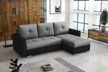 RODOS Corner Sofa with Sleeping Function and Storage Width 225 cm