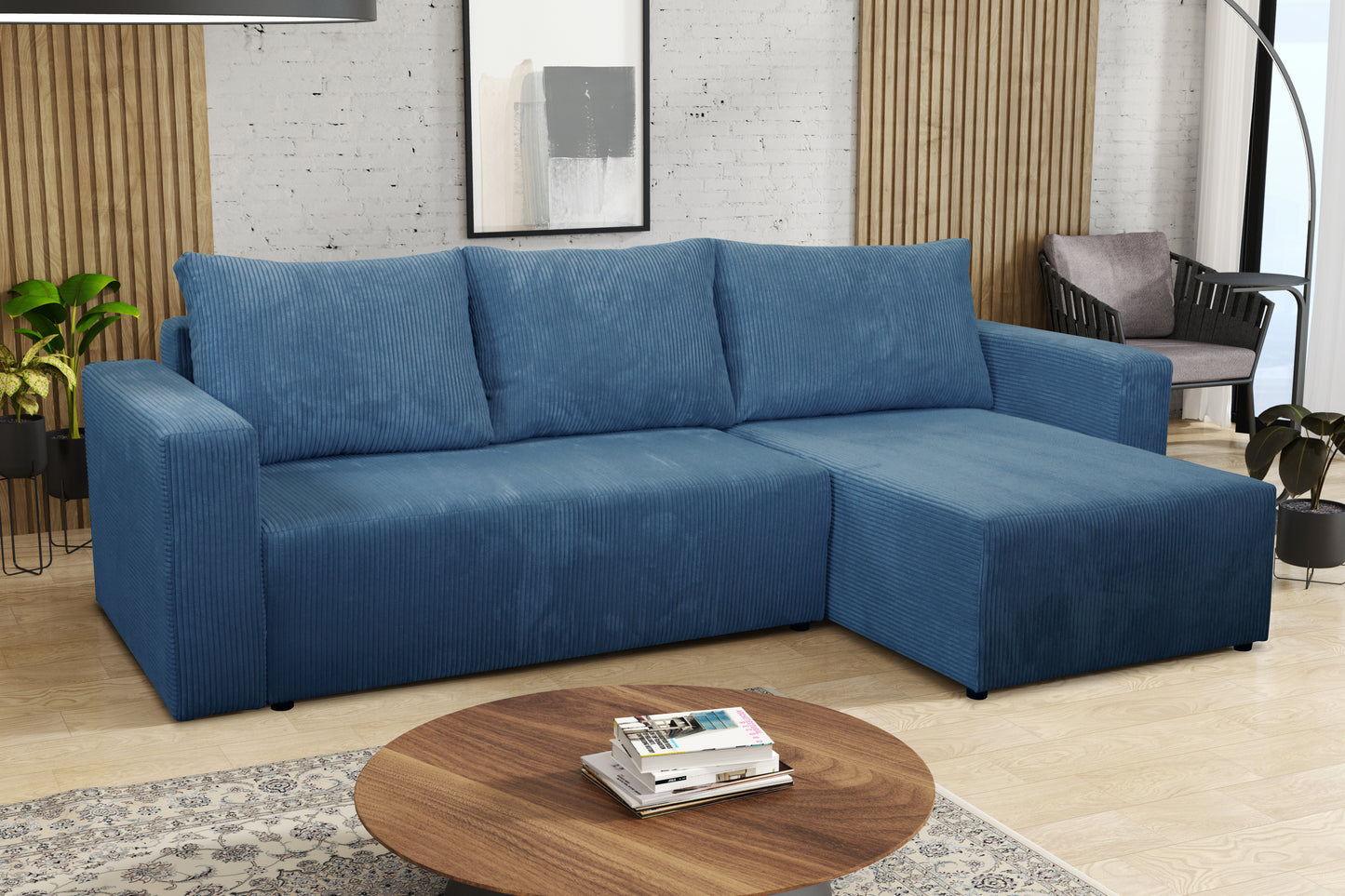 CLOUD Corner Sofa with Sleeping Function and Storage Custom Colour Width 230 cm