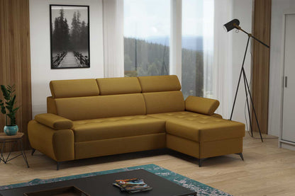 GALAXY Corner Sofa with Sleeping Function and Storage Custom Colour Width 257 cm