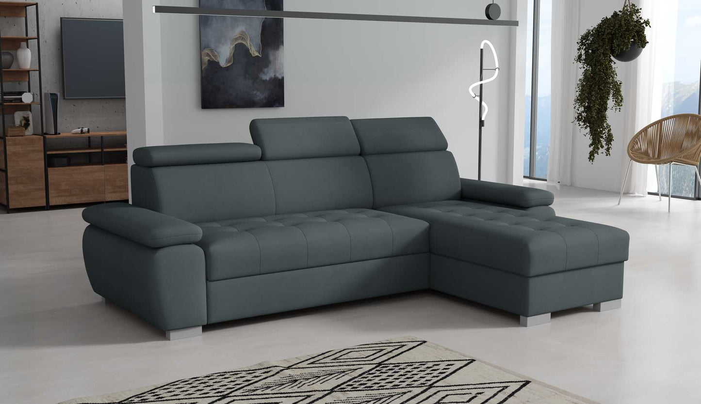 SANTI Corner Sofa with Sleeping Function and Storage Width 261 cm