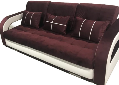 NENA - SOFA BED WITH PUFF &  SLEEPING FUNCTION & STORAGE >235 x 110cm<