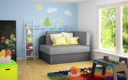 SOFA BED 'KIDDO' WITH SLEEPING FUNCION VARIOUS COLOURS >104 x 60cm<