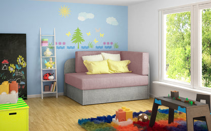 SOFA BED 'KIDDO' WITH SLEEPING FUNCION VARIOUS COLOURS >104 x 60cm<