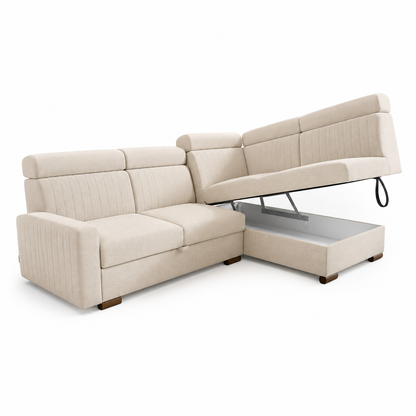 Tokio Cristap L - Right Hand Corner Sofa Bed with Sleeping Function