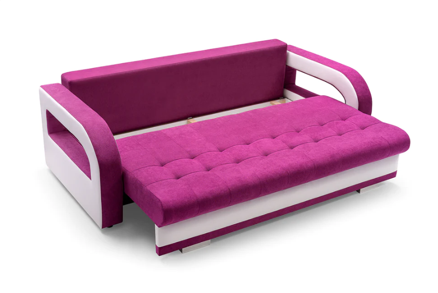 NENA - SOFA BED WITH PUFF &  SLEEPING FUNCTION & STORAGE >235 x 110cm<