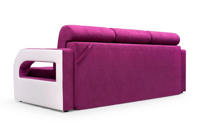 NENA - SOFA BED WITH PUFF &  SLEEPING FUNCTION & STORAGE >235 x 110cm<