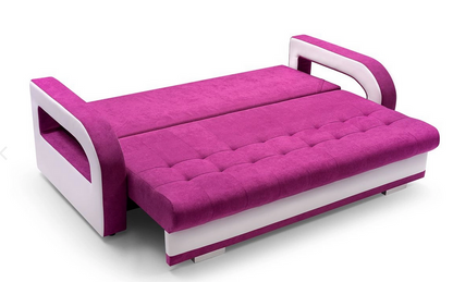 NENA - SOFA BED WITH PUFF &  SLEEPING FUNCTION & STORAGE >235 x 110cm<