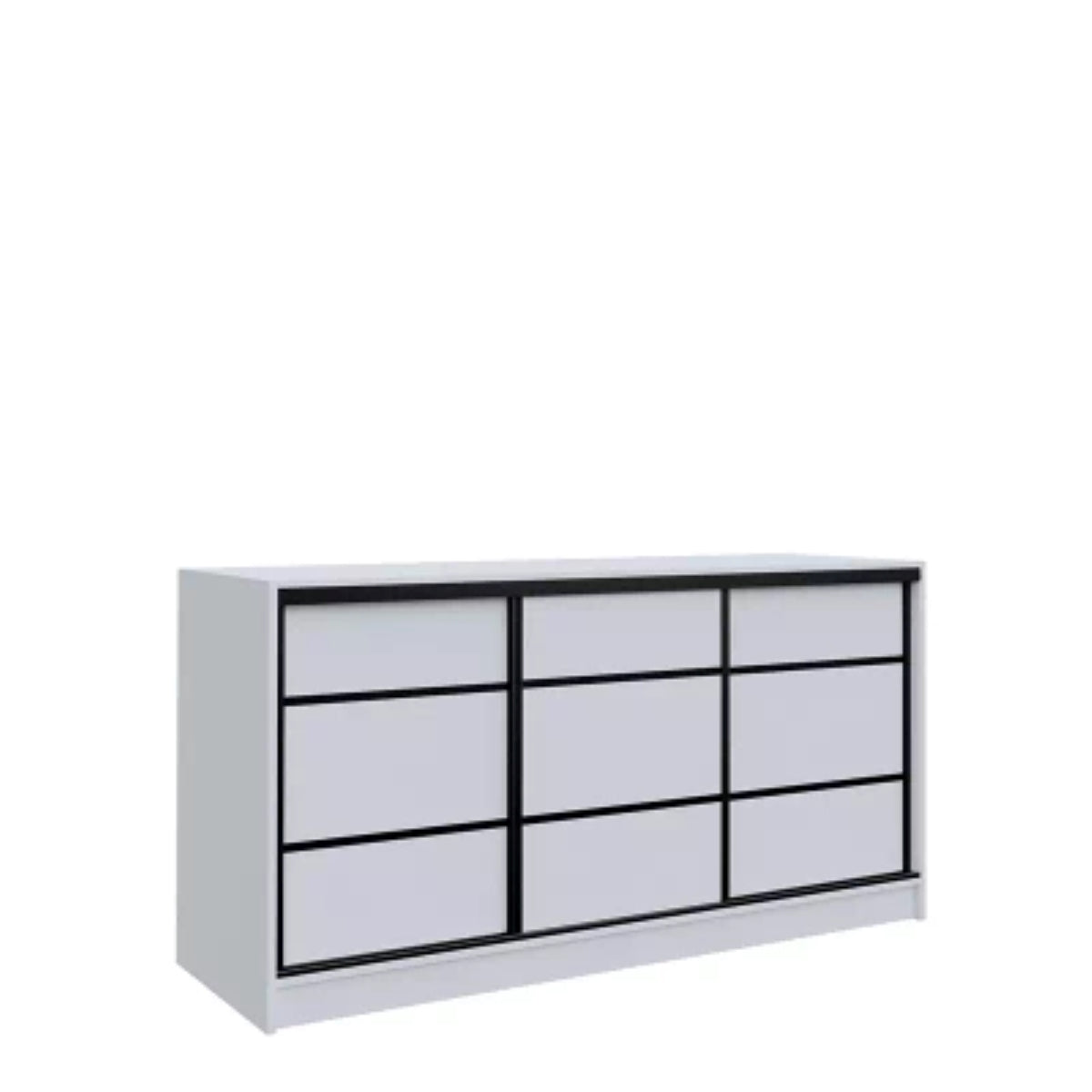 ANEYA Chest Of Drawers with Shelves 3 Colours 180 cm