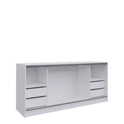 ANEYA Chest Of Drawers with Shelves 3 Colours 180 cm