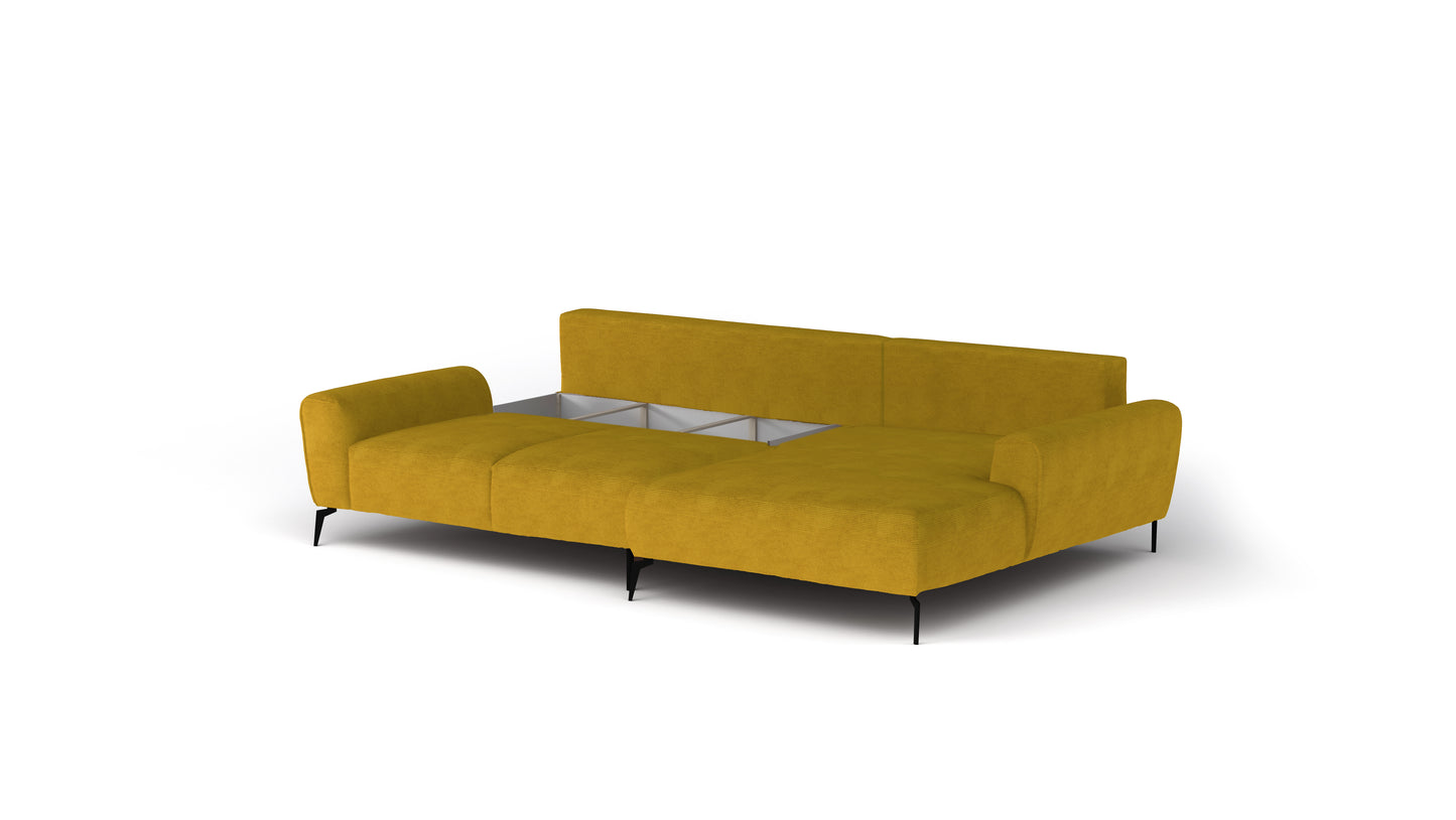 BALIO - Corner Sofa with Double Bed & Storge Custom Colour Width 278cm