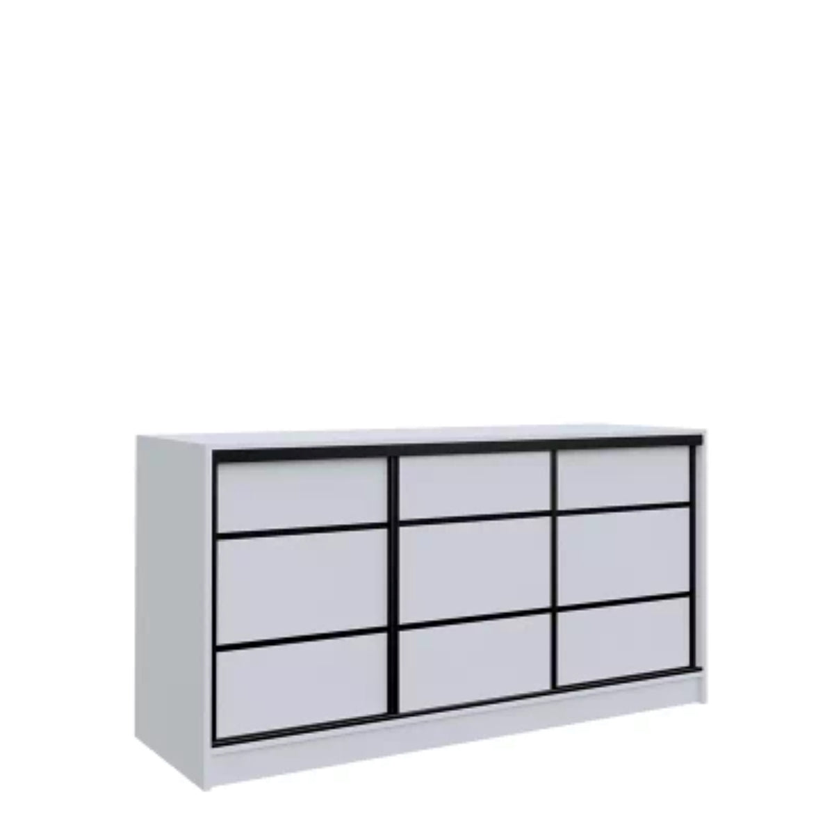 ANEYA Chest Of Drawers with Shelves 3 Colours 160 cm