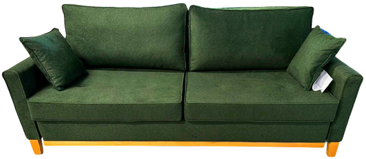 ARIANA - SOFA BED WITH SLEEPING FUNCTION & STORAGE COLOUR GREEN 214x104 FAST DELIVERY