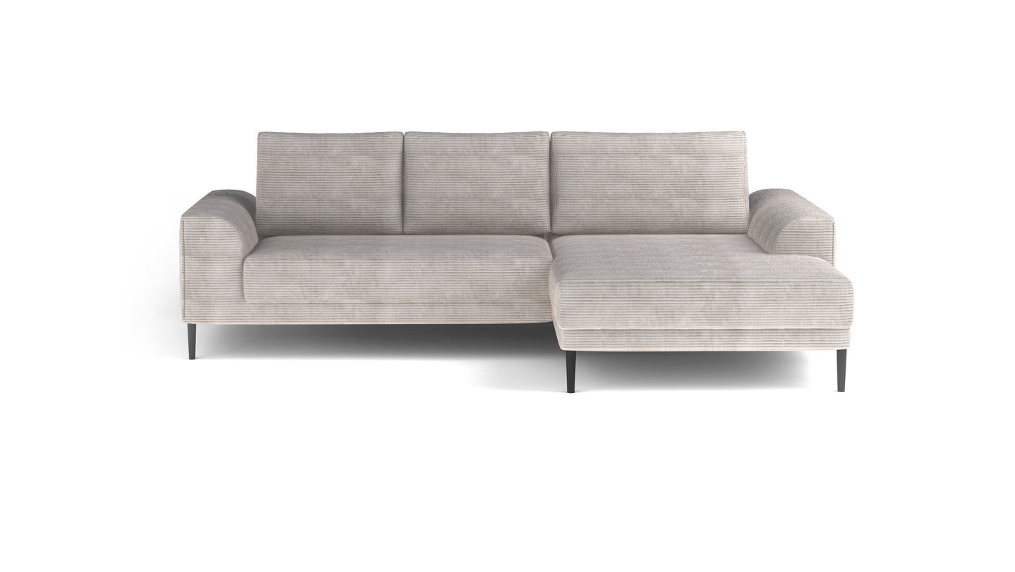 CARINOL - L-Shape Corner Sofa Bed With Sleeping Function Velvet width 276 cm